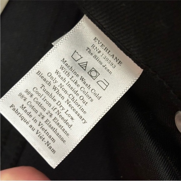 Everlane Men’s Slim Fit Jeans Size 31x32 New Black Low Stretch - Picture 9 of 11